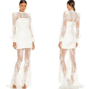 Zhivago white lace gown
